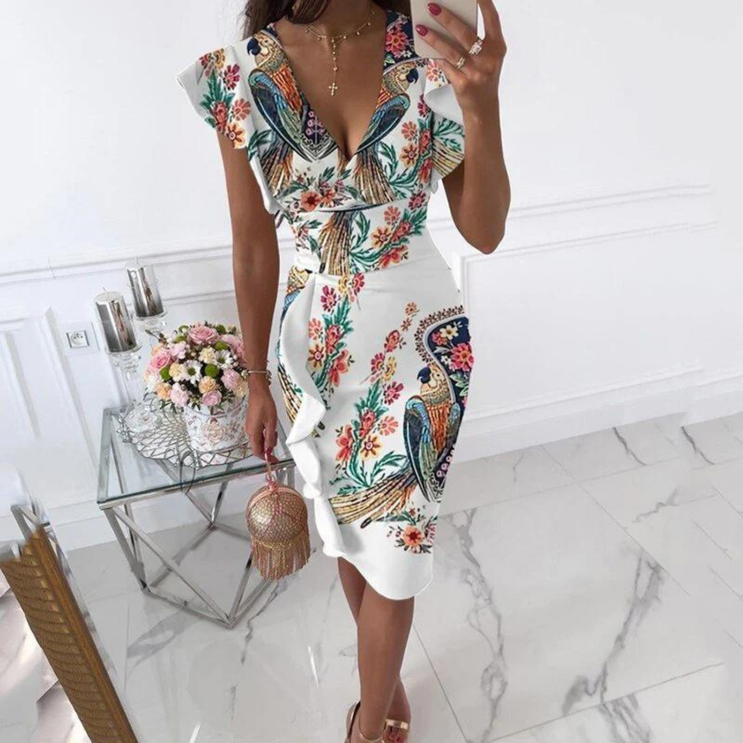 LD | Elegante midi-jurk voor de zomer