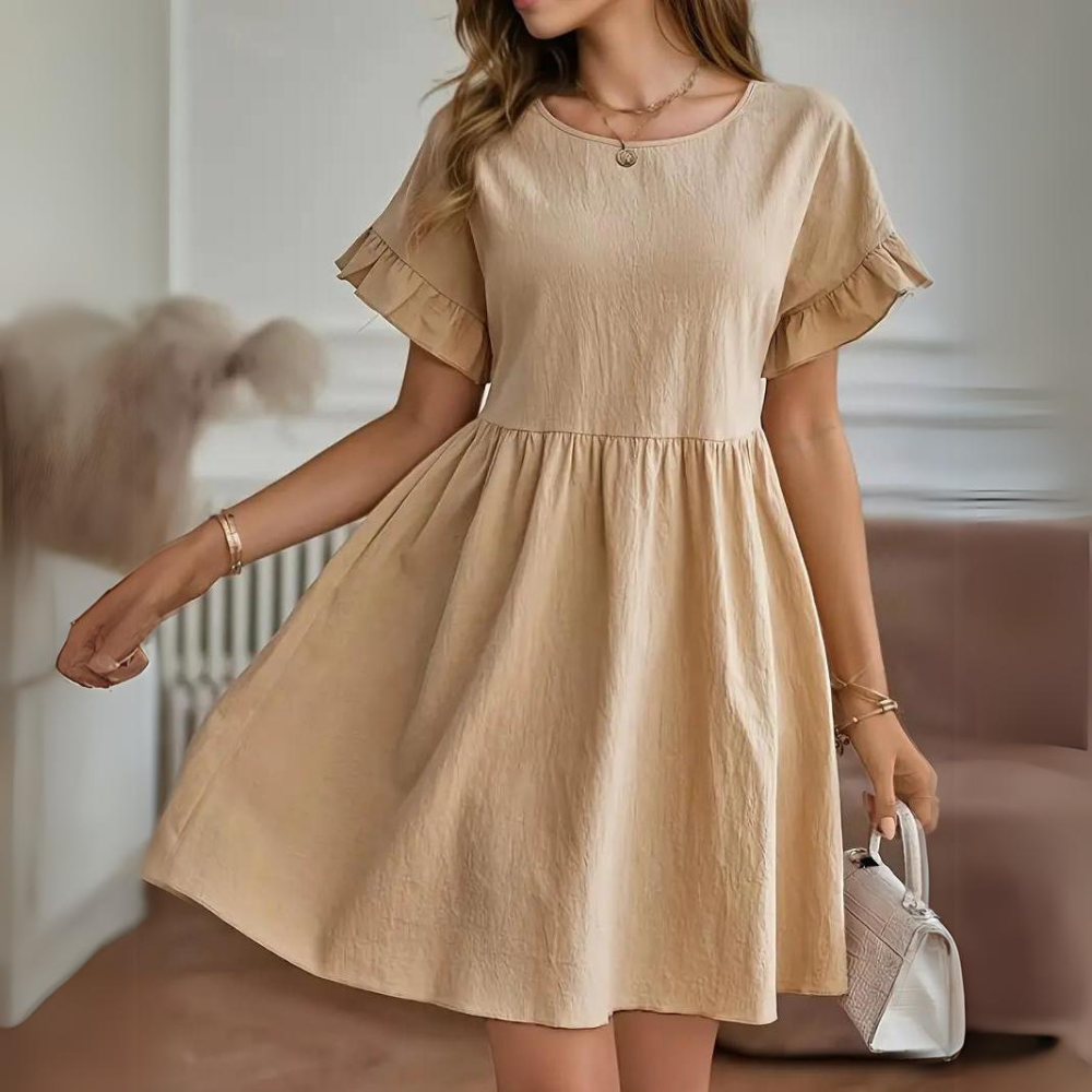 TS | Casual summer dress with puff sleeves