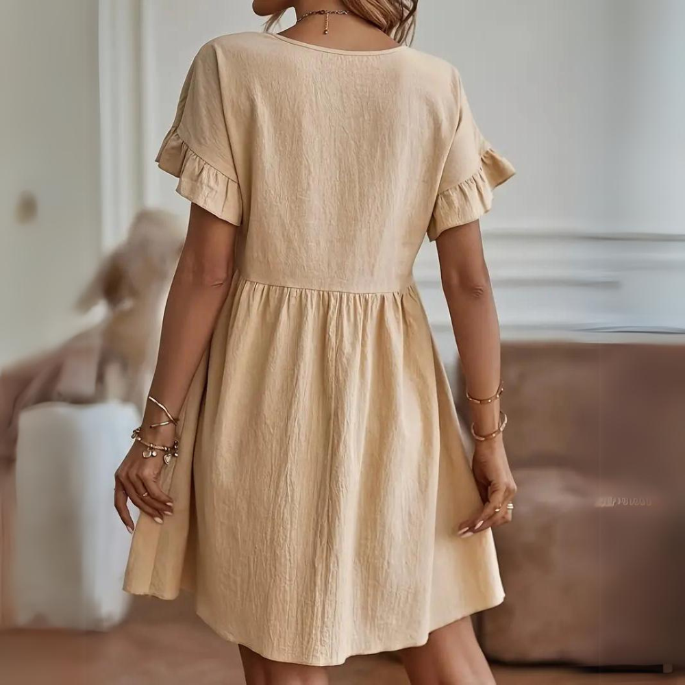 TS | Casual summer dress with puff sleeves