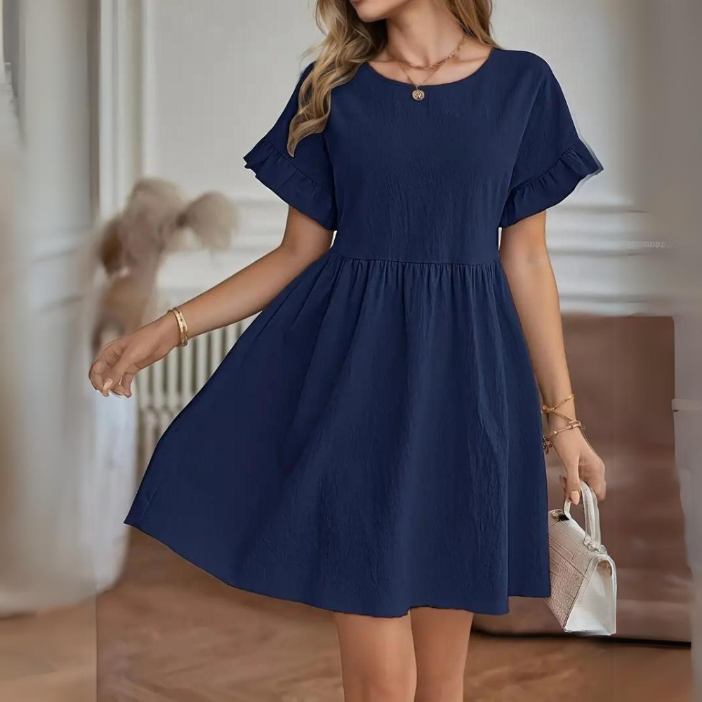 TS | Casual summer dress with puff sleeves