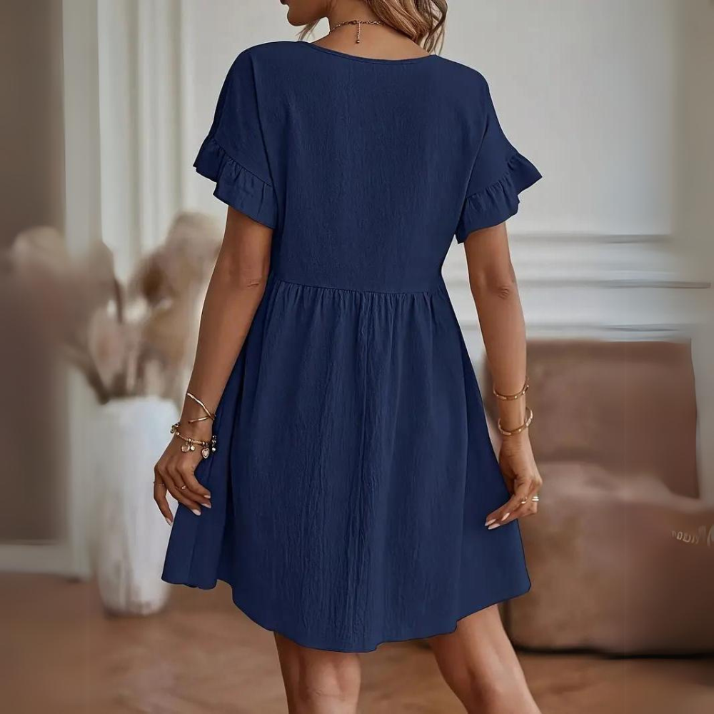 TS | Casual summer dress with puff sleeves