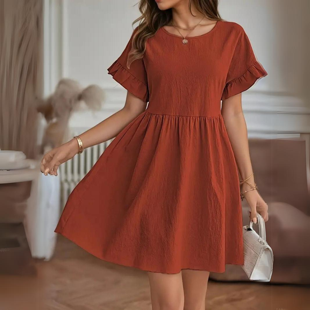 TS | Casual summer dress with puff sleeves