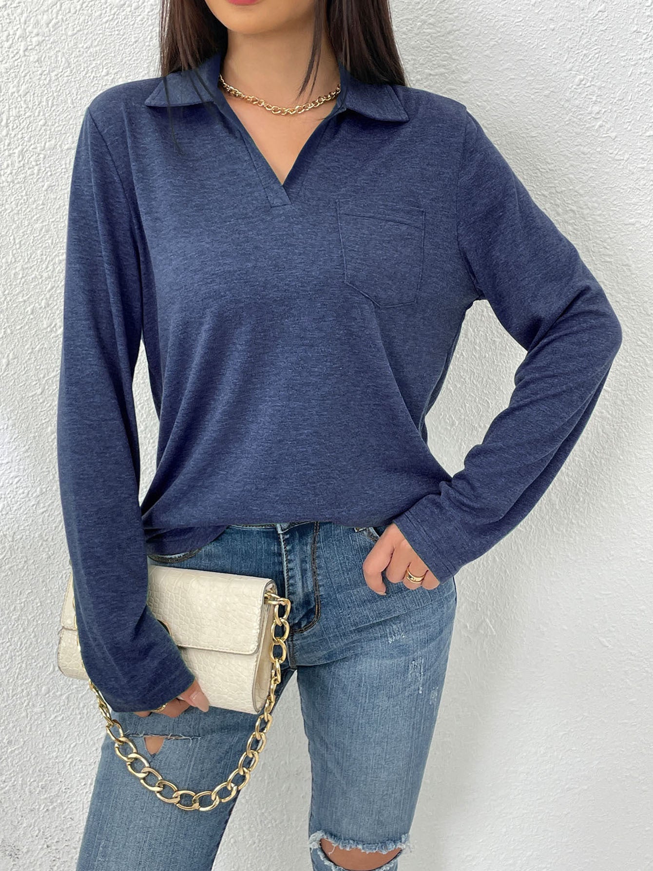 TS | Casual polo shirt with classic collar