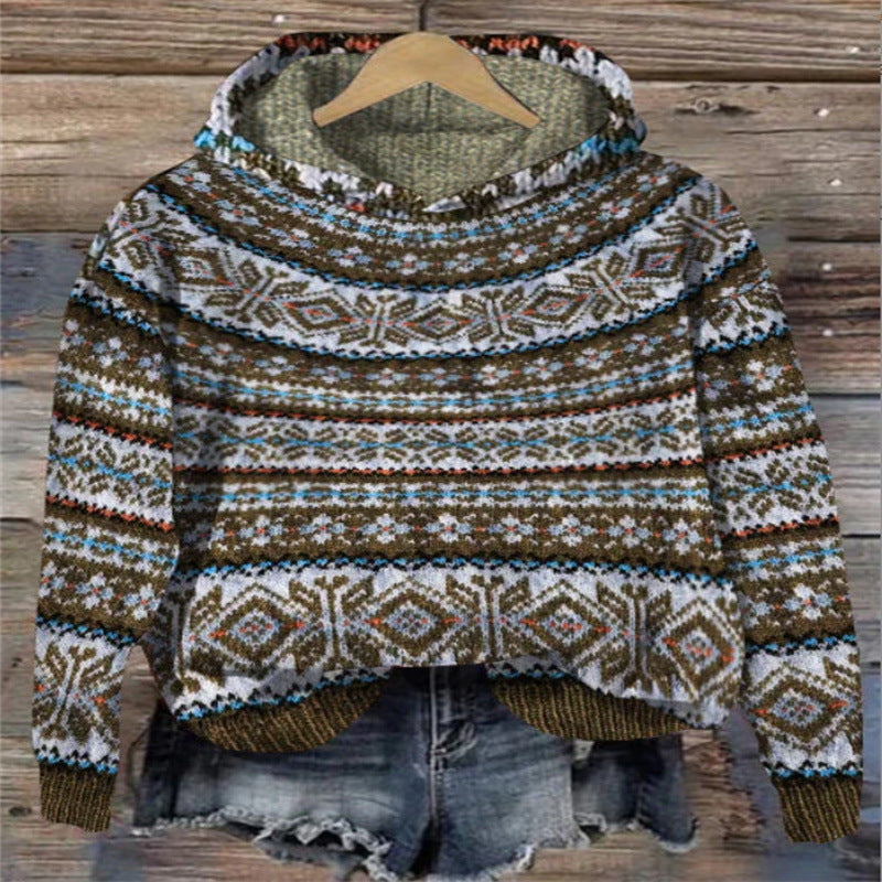 TS | Cozy patterned hoodie