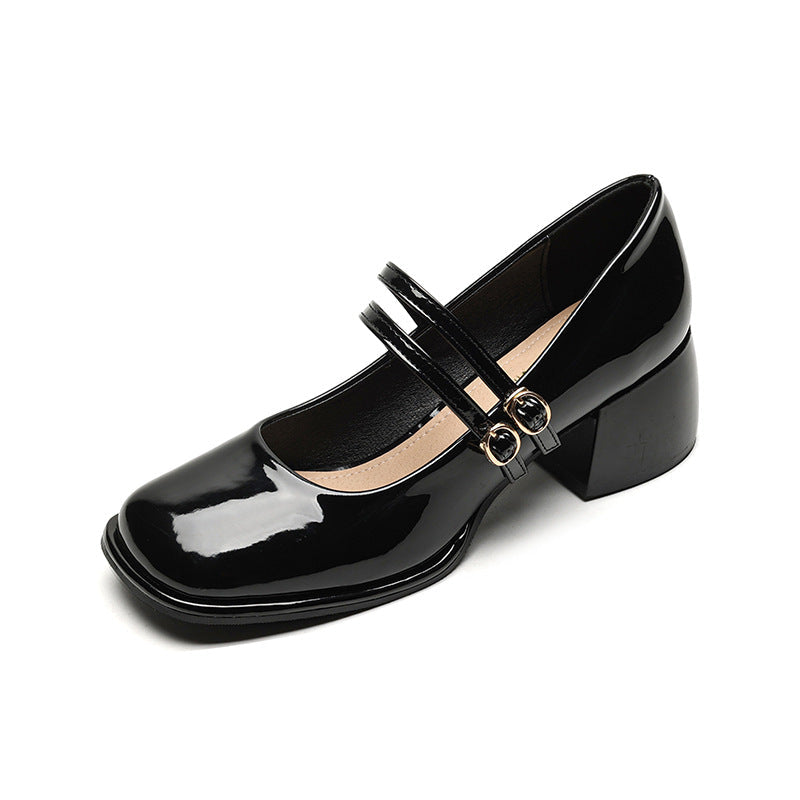 TS | Vintage shoes with double strap and block heel