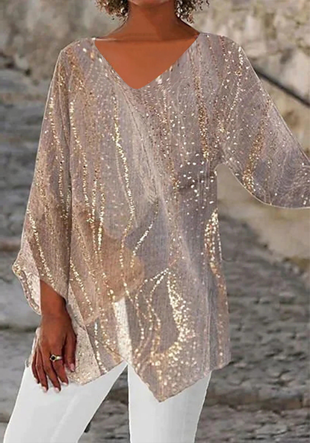 LD Eenvoudige en stijlvolle winterblouse