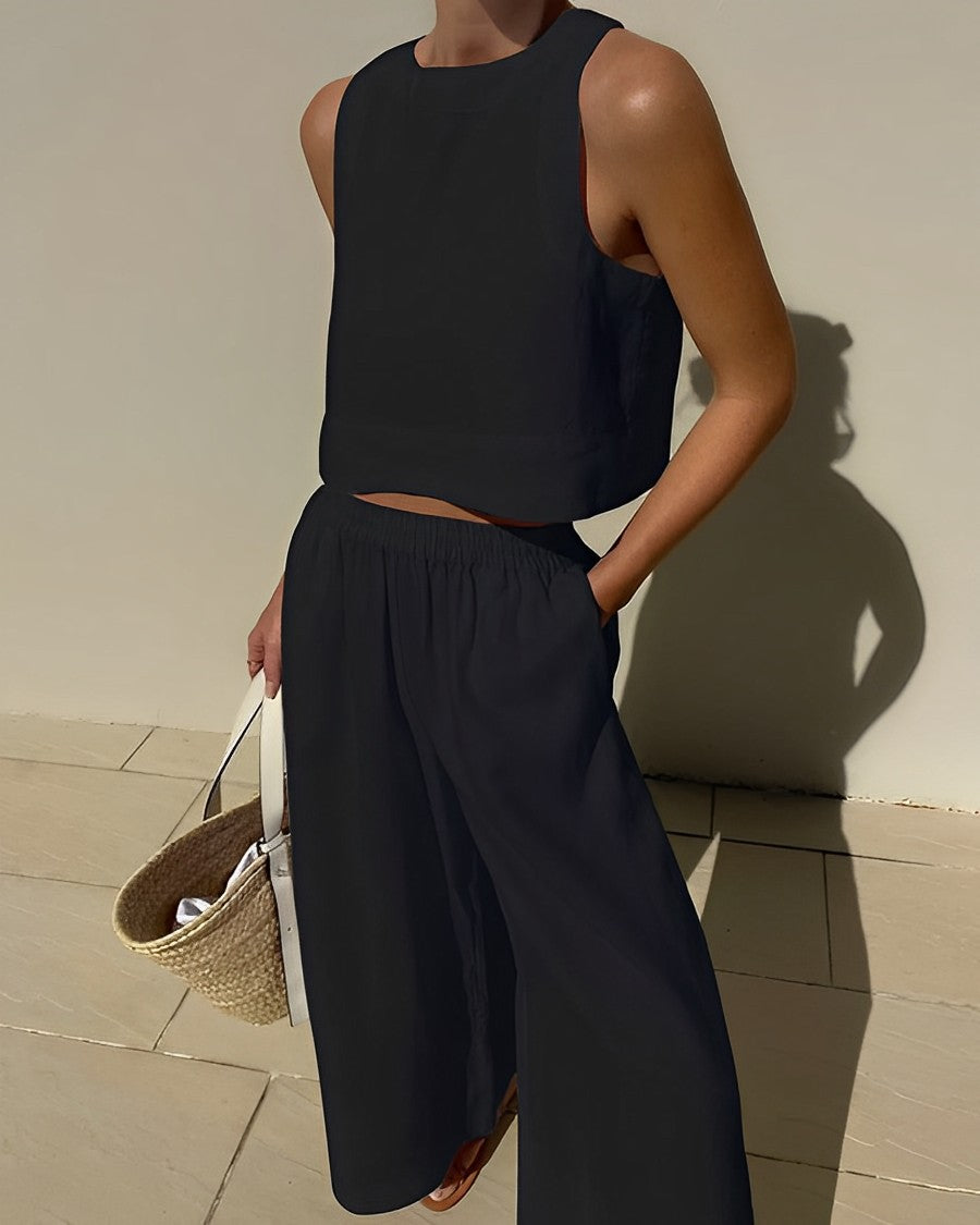 TS | Two-piece sleeveless set