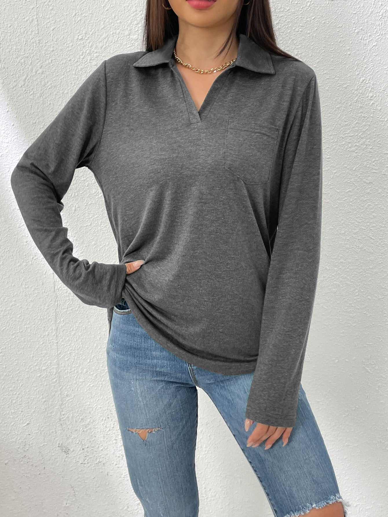 TS | Casual polo shirt with classic collar