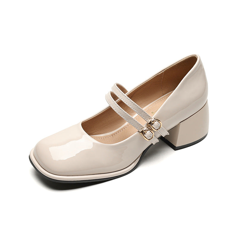 TS | Vintage shoes with double strap and block heel