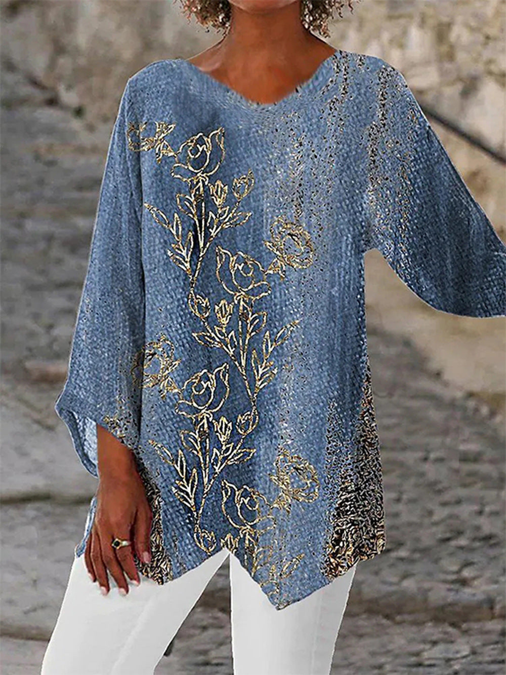 LD Eenvoudige en stijlvolle winterblouse