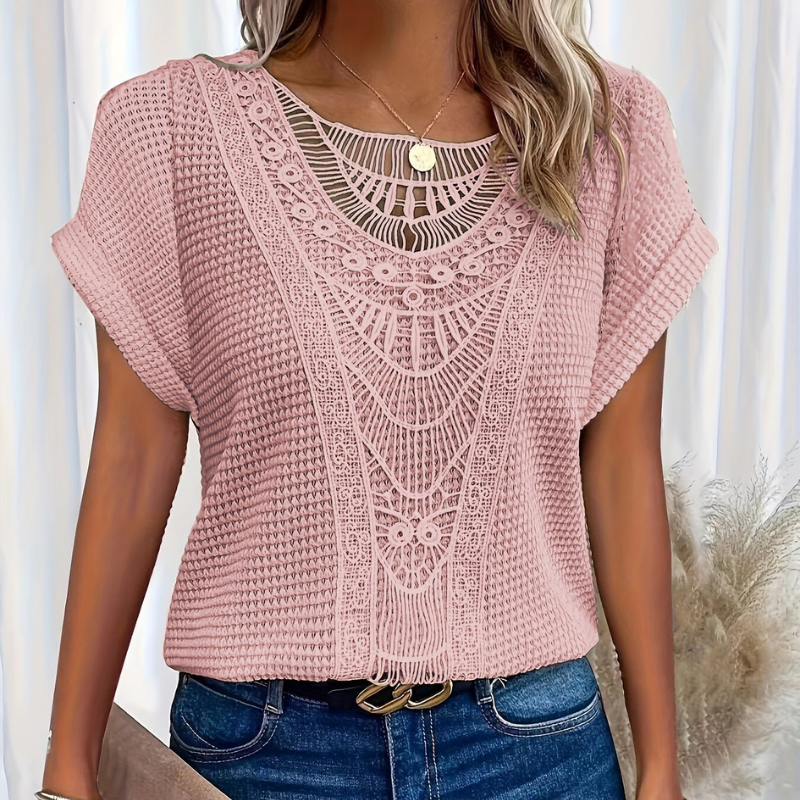 TS | Casual shirt with waffle texture Riaño™