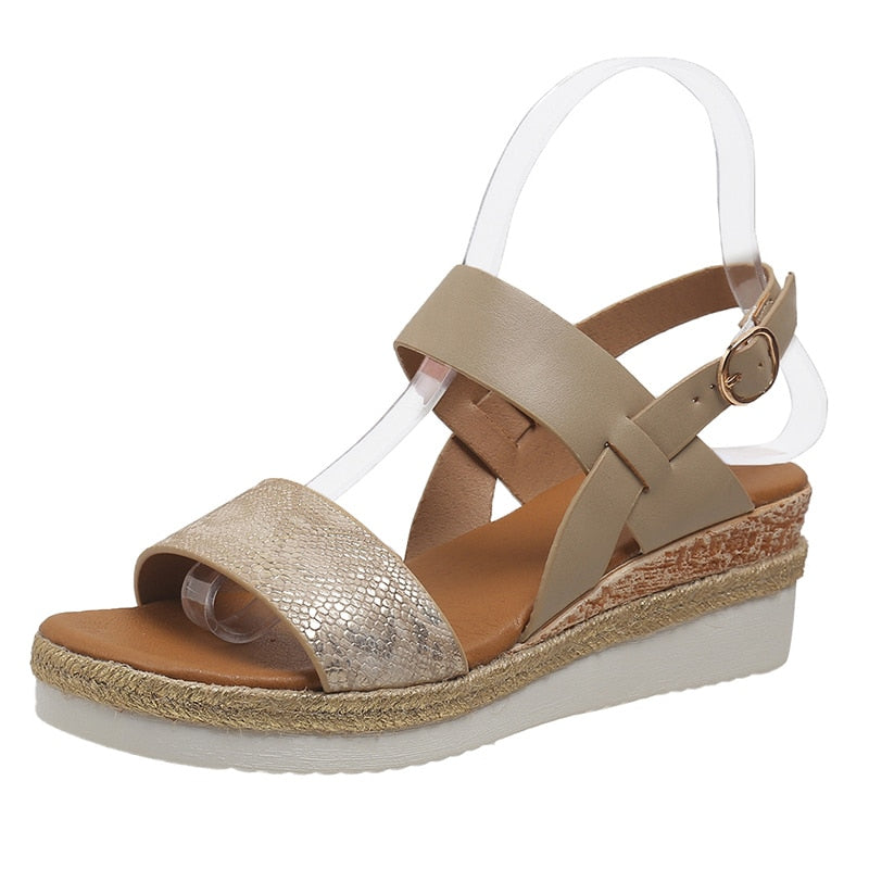 LD | Vrouwen Wig Comfort Platform Sandalen