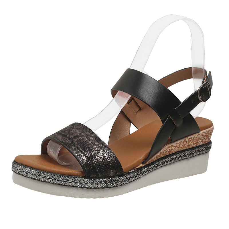 LD | Vrouwen Wig Comfort Platform Sandalen
