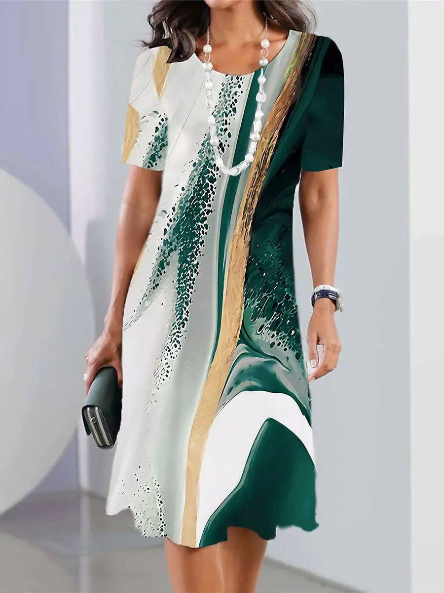 LM | Vintage Print Women's Dresses