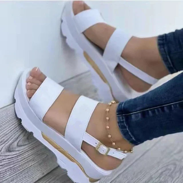 LD | Plateau sandalen met bandjes