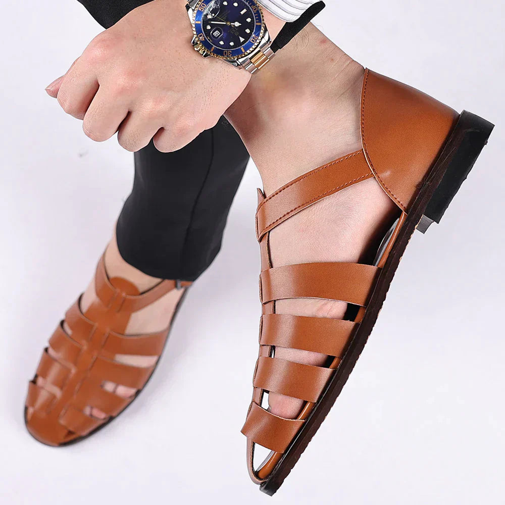 LD | holle gesp Romeinse sandalen