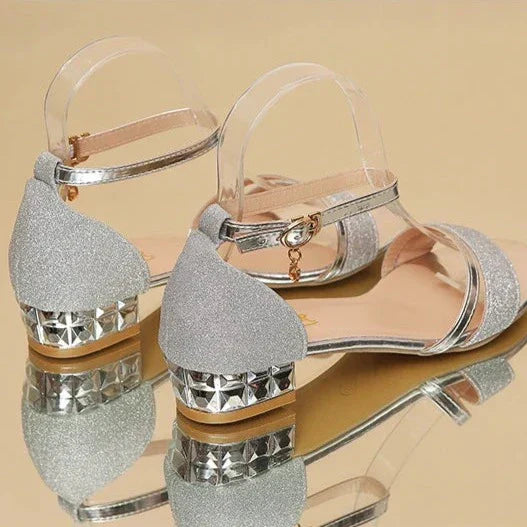LD | Lage Hak Glitter Sandalen