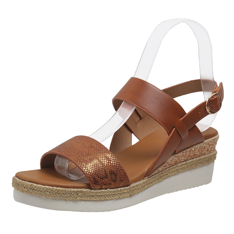 LD | Vrouwen Wig Comfort Platform Sandalen