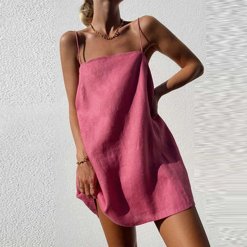 LM | Mini dress with straps