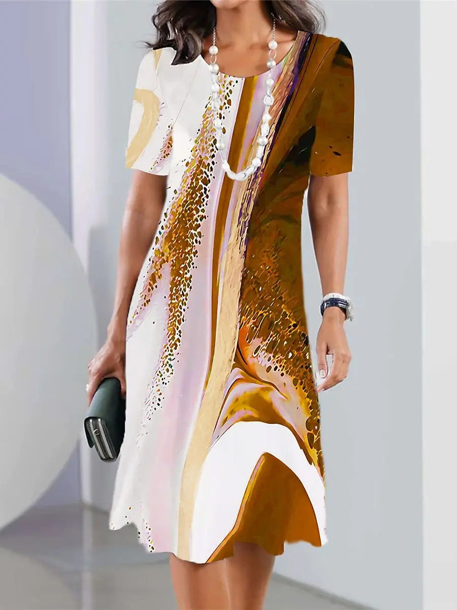 LM | Vintage Print Women's Dresses