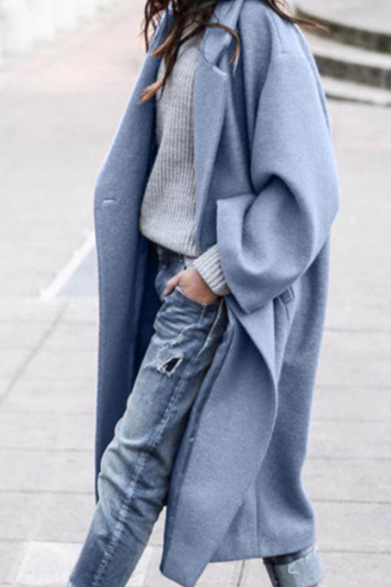 LD | Elegante jas met oversized revers
