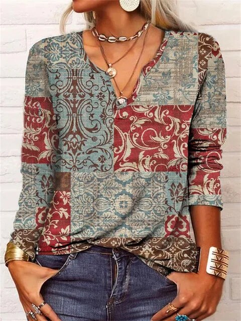TS | Top with V-neck and sleeves