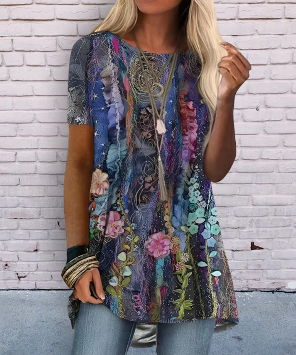 TS | Boho-inspired printed shirt