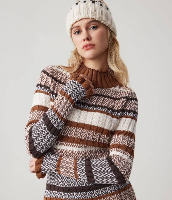 LD | Elegante gebreide jurk voor dames