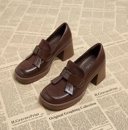 LM | - Chunky leather shoes