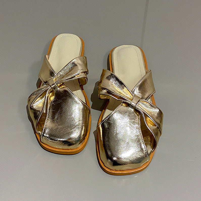 LD | Vierkante-Teen Gesloten-Teen Sandalen