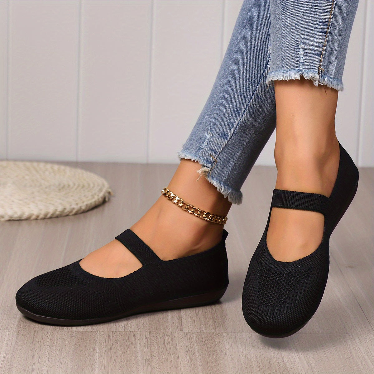 TS | Elegant knitted flats