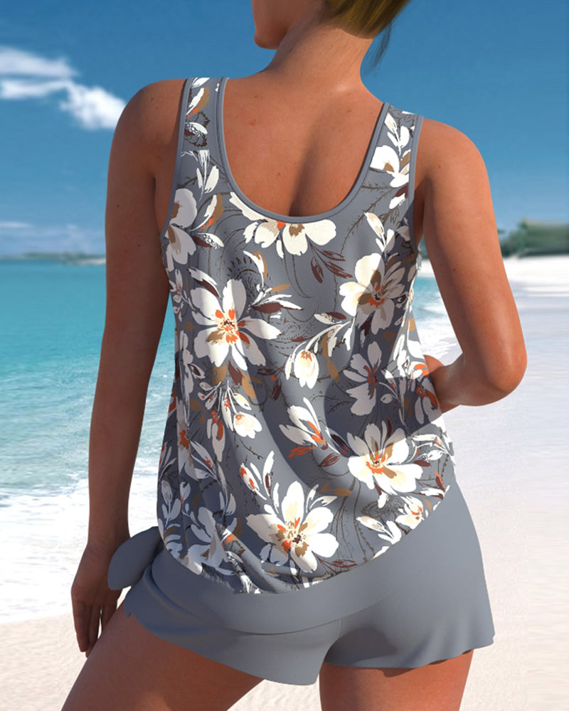 TS | Tankini with floral print