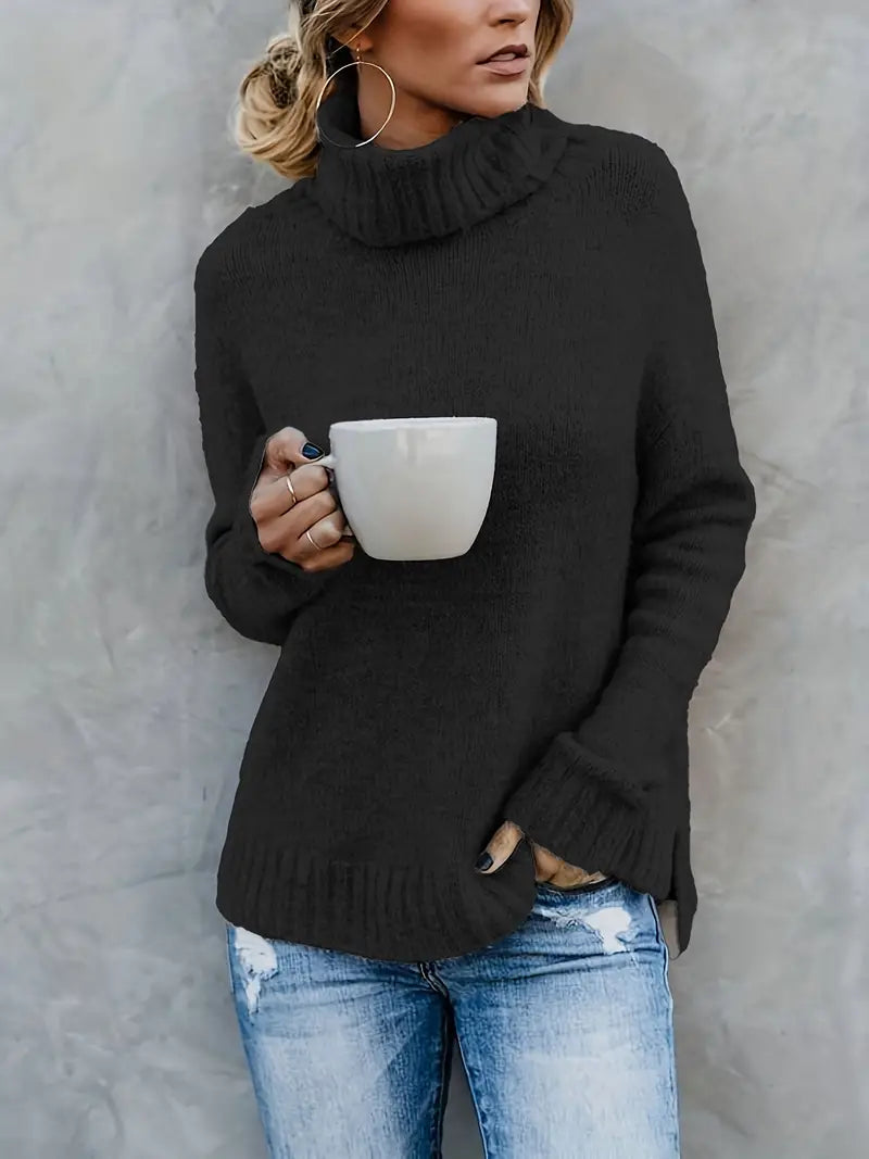 TS | Chic turtle-neck knit sweater