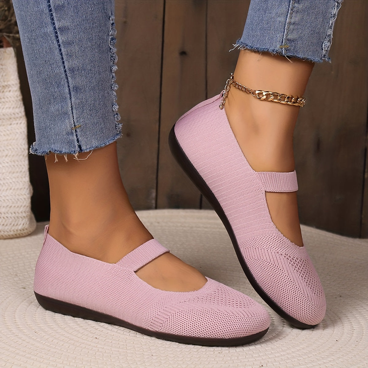 TS | Elegant knitted flats
