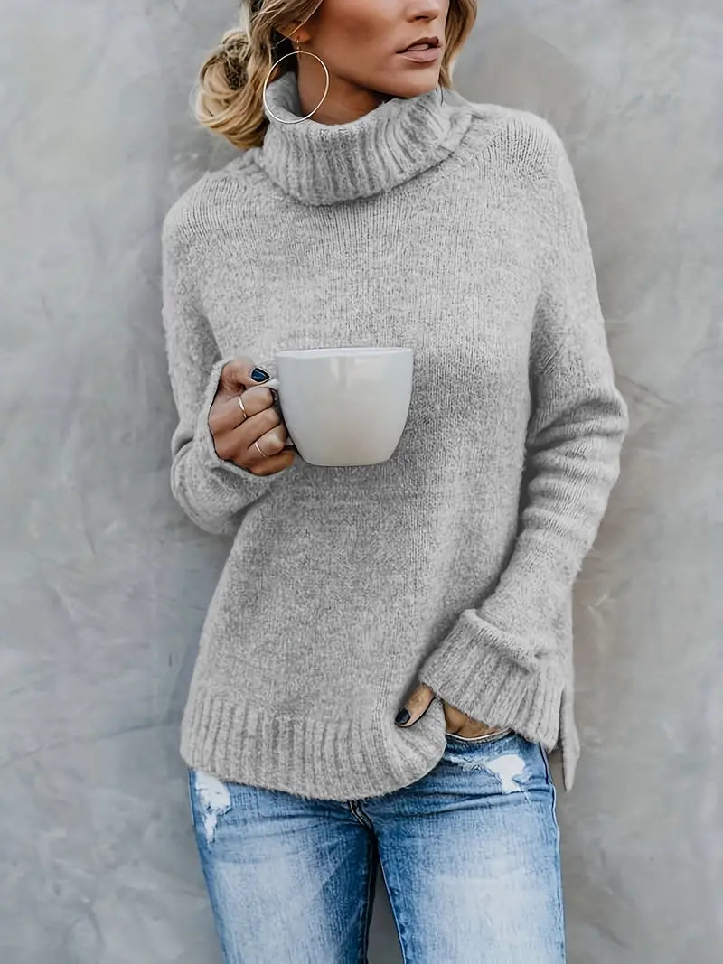 TS | Chic turtle-neck knit sweater
