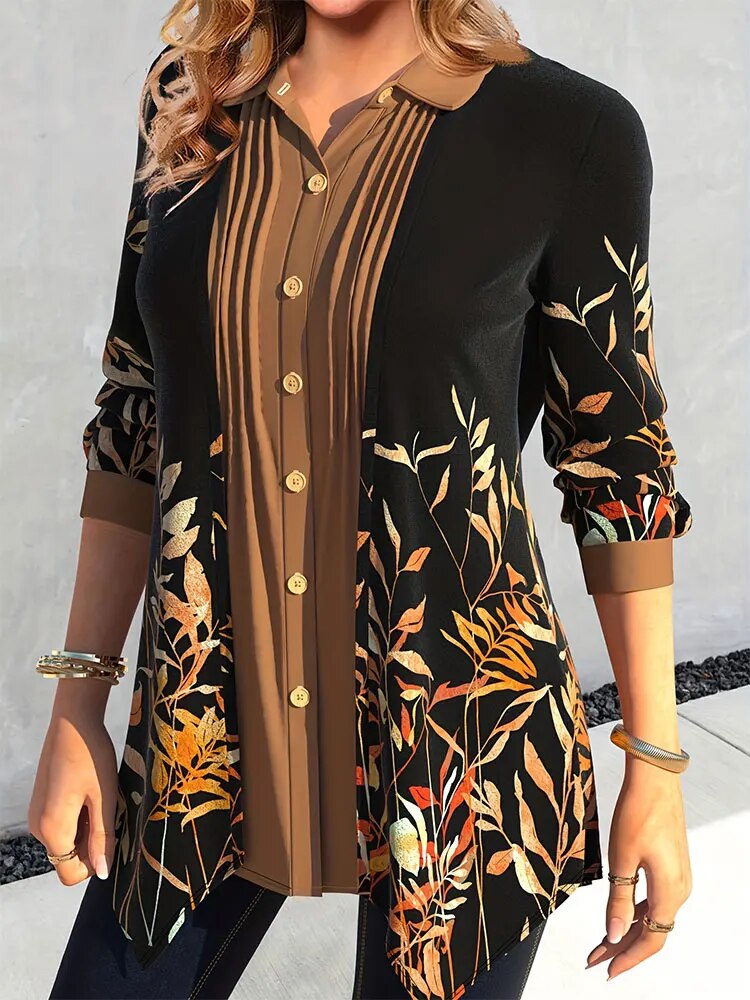 LD Over het geheel genomen een comfortabele en modieuze blouse