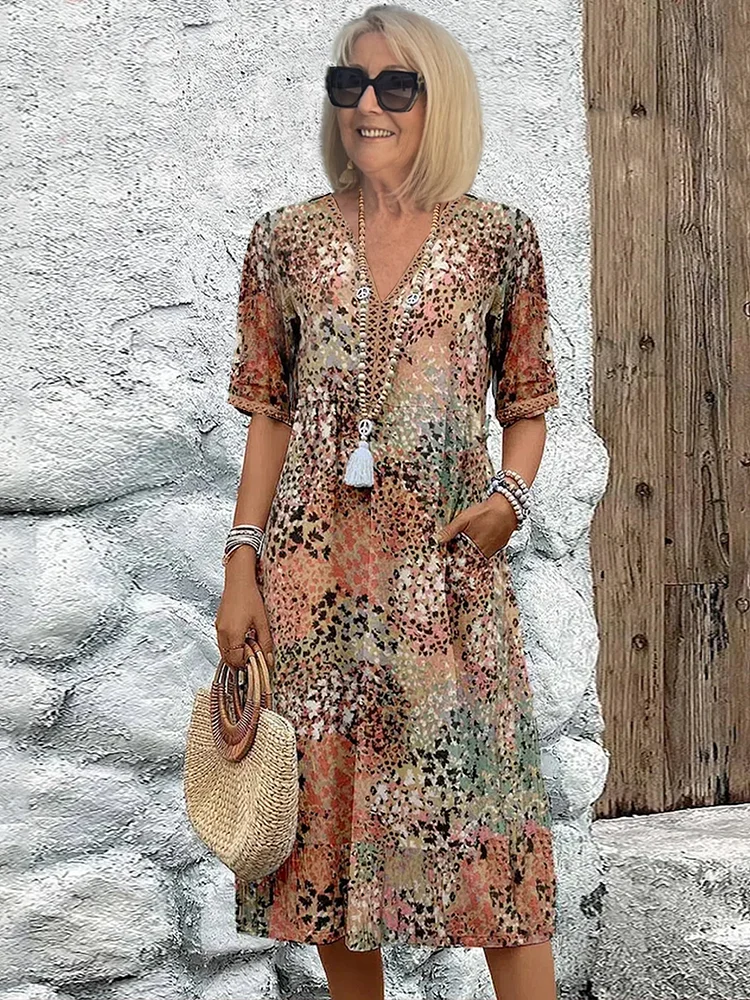 TS | Flattering midi dress for effortless island elegance