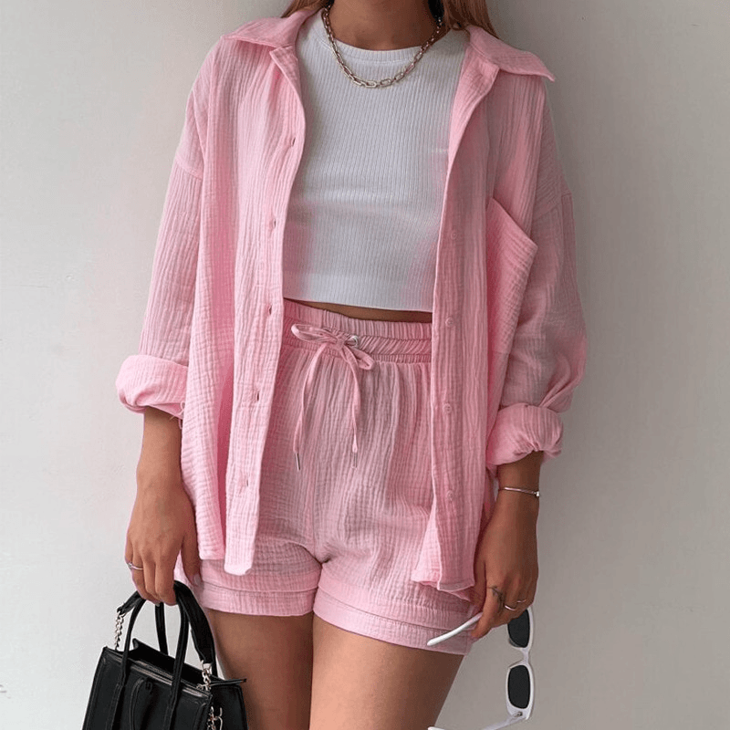 LD | Modieuze outfit voor vrouwen met shirt en korte broek