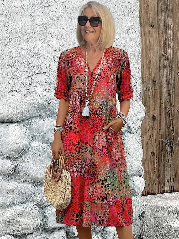 TS | Flattering midi dress for effortless island elegance