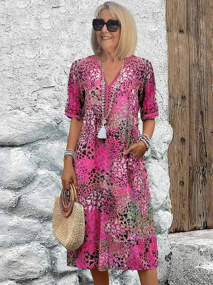 TS | Flattering midi dress for effortless island elegance