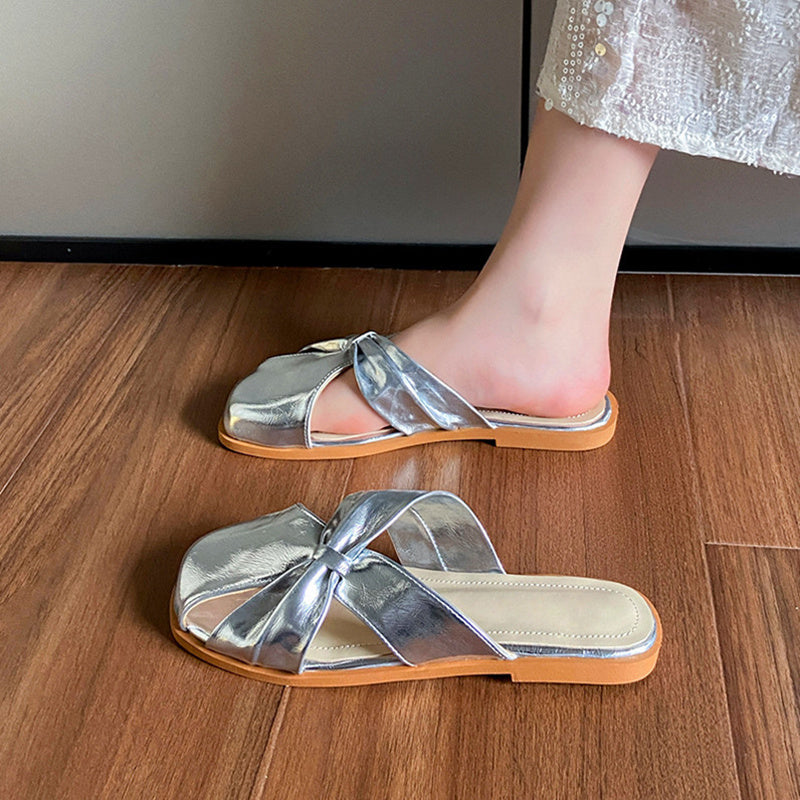 LD | Vierkante-Teen Gesloten-Teen Sandalen
