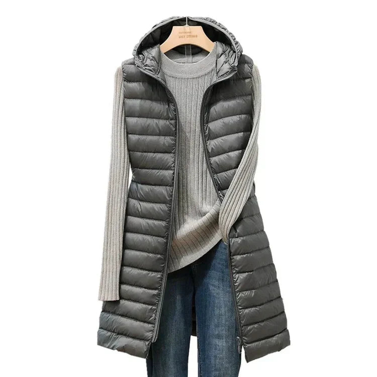 LD katoenen sweatshirt met capuchon voor dames