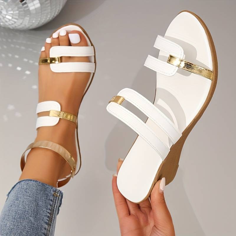 LD | Sandalen met sleehak en zachte zool