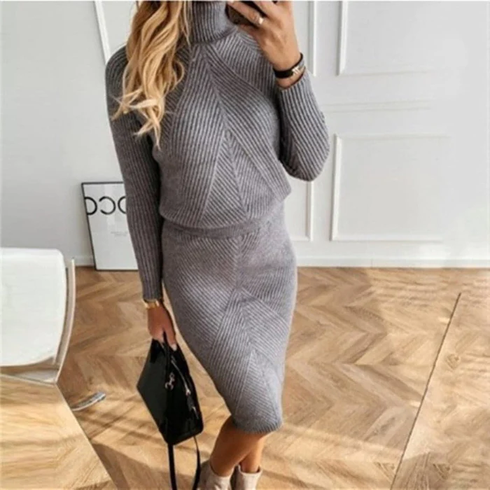 LM | Comfortable knitted dress sweater