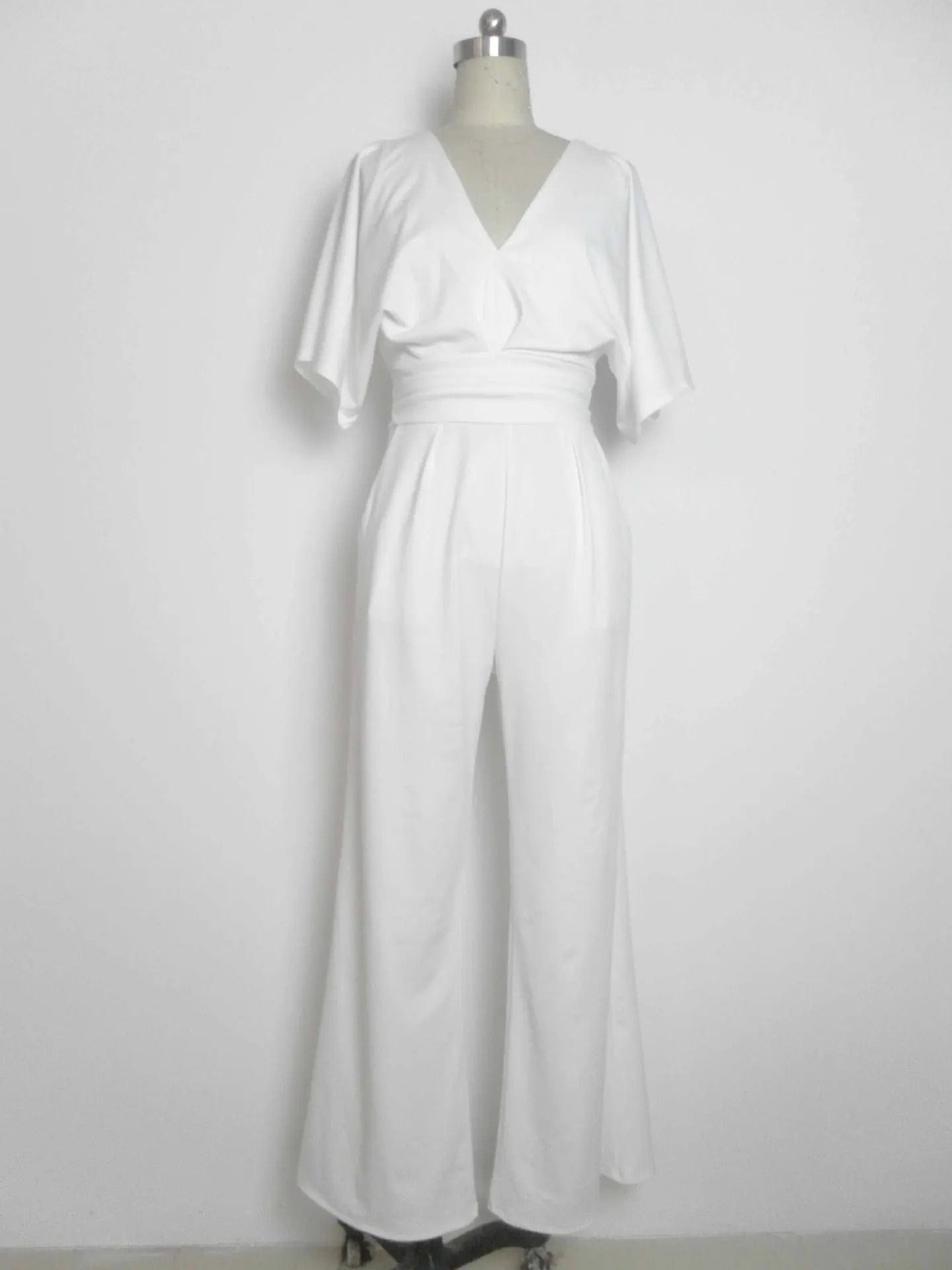 LM | Elegant V-neck jumpsuit