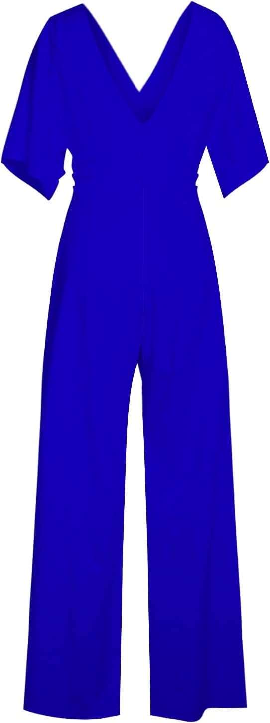 LM | Elegant V-neck jumpsuit