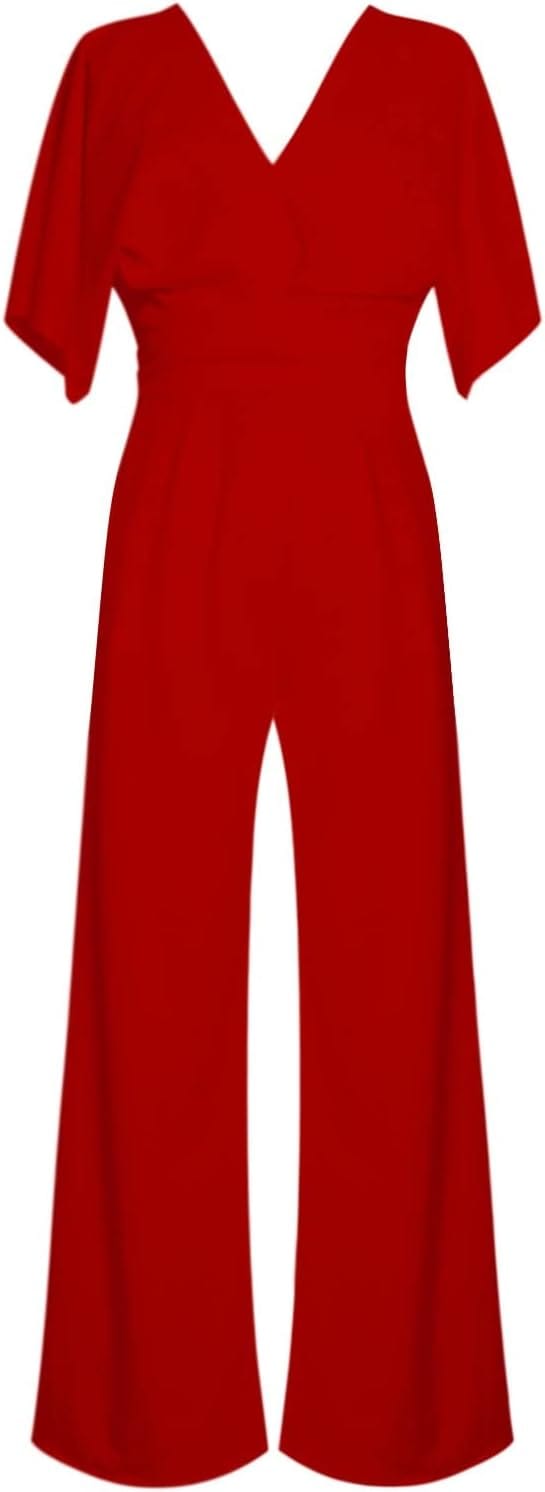 LM | Elegant V-neck jumpsuit