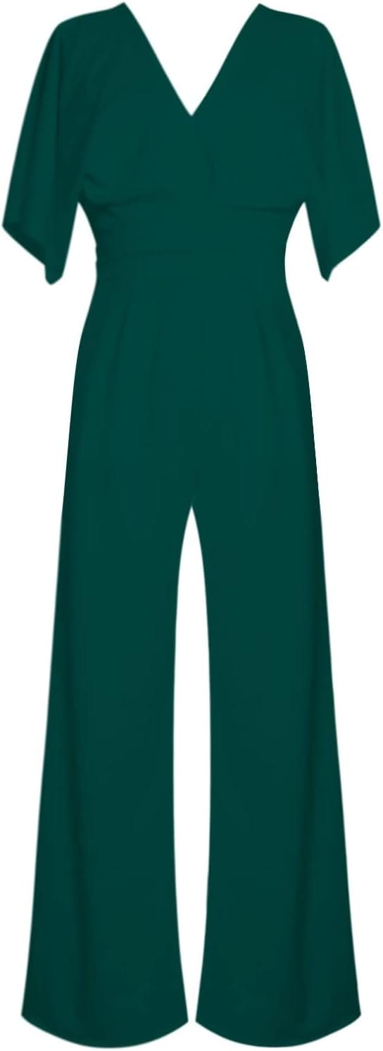 LM | Elegant V-neck jumpsuit
