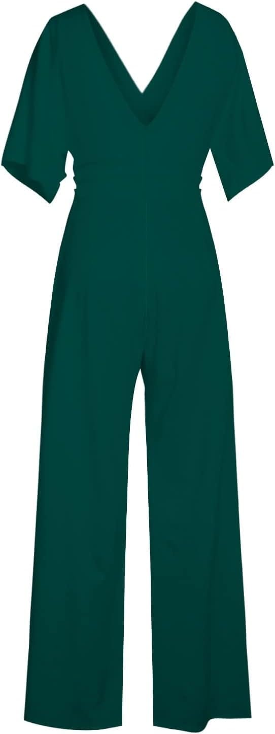 LM | Elegant V-neck jumpsuit
