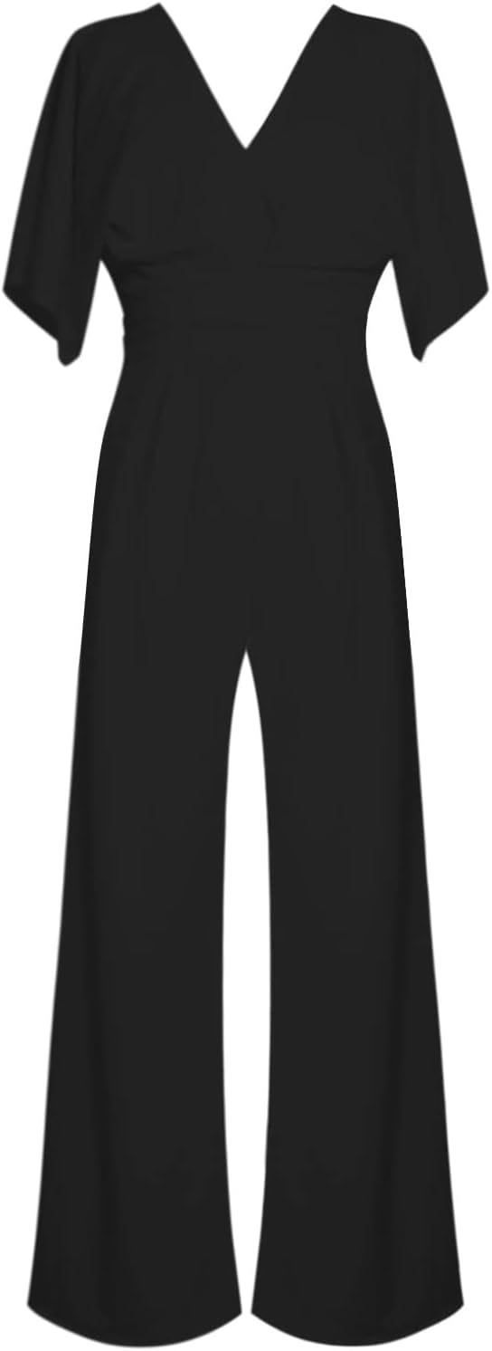 LM | Elegant V-neck jumpsuit